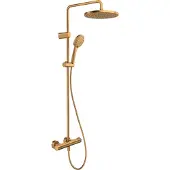 Duravit Duschsystem MinusFlow 354 mm mit Thermostat Bronze gebürstet