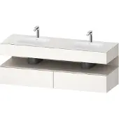 Duravit Einbauwaschtisch-Möbel-Set Qatego 160x55x60cm, Kon-WTU, Tau matt/we matt
