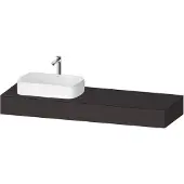 Duravit Konsole Qatego 160x55x17cm, gra m, 1 Ausschn, Beck. li
