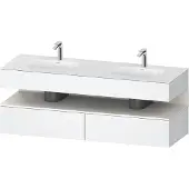 Duravit Einbauwaschtisch-Möbel-Set Qatego 160x55x60cm, Kon-WTU, B, we matt/weiß ma