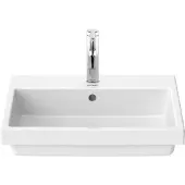 Duravit Einbauwaschtisch Vero Air 55x45,5cm EB v ob, m ÜL, HLB, 1 HL, weiß
