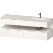 Duravit Einbauwaschtisch-Möbel-Set Qatego 160x50x60cm, Kon-WTU, Beck. re, we matt