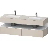 Duravit Einbauwaschtisch-Möbel-Set Qatego 160x55x60cm, Kon-WTU, B, we m/tau ma
