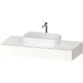 Duravit Konsole Qatego 120x55x17cm, we Hochglanz, 1 Ausschnitt