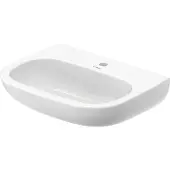 Duravit Waschtisch D-Code Med 60x46cm, m Hahnl. + Hahnloch, o. ÜL, we.