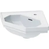 Duravit Eck-Handwaschbecken 1930 59,5x45cm, m HL, ÜL, Hahnlochbank, weiß