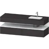Duravit Einbauwaschtisch-Möbel-Set Qatego 160x50x60cm, Kon-WTU, B r, w m/Grap matt