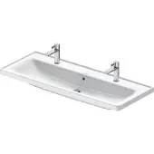 Duravit Waschtisch D-Neo 120,5x48cm, m ÜL, Hahnloch, we hgl, 2 HL