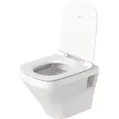 Duravit Wand-WC DURASTYLE COMPACT RIMLESS tief, 370x480mm HygieneGlaze weiß HygieneGlaze weiß