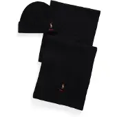 Ralph Lauren Set Schal und Mütze 455981430003 Schwarz
