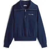 Tommy Hilfiger Sweatshirt "CLASSIC SCRIPT FLEECE HALF-ZIP"