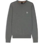 BOSS für Herren. 50527583 Kanovano Pullover grau (XXL), Lässig, Baumwolle