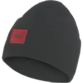HUGO Beanie "Xaff 6" mit Logobadge
