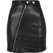Urban Classics Synthetic Leather Biker Kurzer Rock
