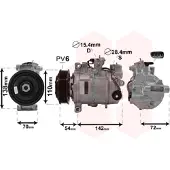 VAN WEZEL Kompressor, Klimaanlage 0600K495
