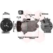 VAN WEZEL Kompressor, Klimaanlage 3300K390