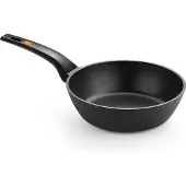 BRA Efficient A271128, Rund, Allzweckpfanne, Schwarz, Teflon Platinum Plus, Aluminium-Guss, Keramik, Gas, Halogen, Induktion, Versiegelte Platte
