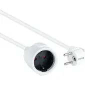 Nanocable 10.22.0602-W Verlängerungskabel 2 m 1 AC-Ausgänge Indoor Weiss