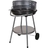 BBQ VDC BBQ Holzkohlegrill Offener Grill auf Rädern - 51x57x82cm
