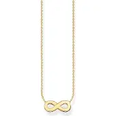 Thomas Sabo KE2221-413-39-L45V Damen-Halskette mit Infinity-Anhänger vergoldet