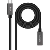Nanocable 10.01.4401, 1 m, USB C, USB C, USB 3.2 Gen 2x2, 20 Gbit/s, Schwarz