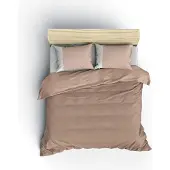 L'essentiel Maison , Plain - Mink, Cream, Bettwäsche-Set, Nerz, 100 % BAUMWOLLE RANFORCE, 240 x 220 cm