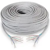 Aisens - rj45 cat.6 ftp starr awg24 netzwerkkabel, grau, 100m