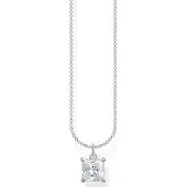 Thomas Sabo Halskette Kette mit Weissen Stein Silber