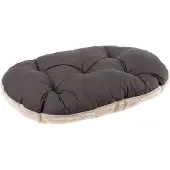 Ferplast Hundebett Groß, waschbar, Hundekissen für Hundehütten und Auto, 100 x 63 cm, Beige