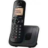 Panasonic KX-TGC250JTB, DECT-Telefon, Kabelloses Mobilteil, Freisprecheinrichtung, 50 Eintragungen, Anrufer-Identifikation, Schwarz