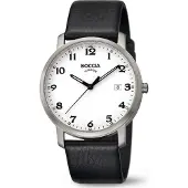 Boccia 3618-01 Titan-Herrenuhr mit Lederband