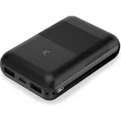 Ksix BXBA10000SM02, 10000 mAh, Lithium Polymer (LiPo), Schwarz