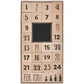 Rico Design Paper Poetry Stempelset Adventskalenderzahlen 30teilig, Rechteck, Schwarz, Braun