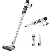 Medion P250 Stabstaubsauger (kabellos, beutellos, Zyklon-Technologie, 250 Watt, 2in1 Stielstaubsauger und Handstaubsauger mit Akku, Staubsensor, HEPA H13, LED Touch Display, Bürstenrolle)