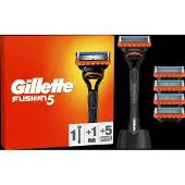 Gillette Fusion Rasiermesser + 5 Kö pfe