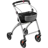 Aktiv shop GmbH Wohnungsrollator mit Feststellbremse, Aluminium-Rahmen & abnehmbares Tablett 1 St