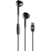 Cellularline Capsule USB-C Stereo-In-Ear-Headset mit Mikrofon, Kabelgebunden, Anrufe/Musik, 20 - 20000 Hz, 28 g, Kopfhörer, Schwarz