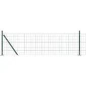vidaXL Euro-Zaun mit Betonsockel 50 x 0,6 m PVC-beschichteter Stahl