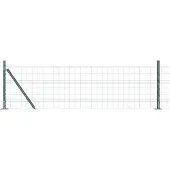 vidaXL Euro-Zaun mit Betonsockel 50 x 0,6 m PVC-beschichteter Stahl
