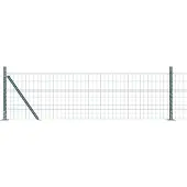 vidaXL Euro-Zaun mit Betonsockel 50 x 0,6 m PVC-beschichteter Stahl
