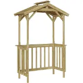 vidaXL Grillhütte 133,5 x 63 x 200 cm Imprägniertes Kiefernholz