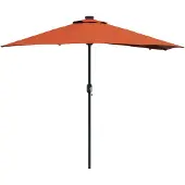 vidaXL Garten-Sonnenschirm Terrakotta 294 x 150 x 223 cm