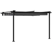 vidaXL Pavillon 300 x 300 x 200 cm Anthrazit Polyester