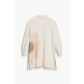 Desigual Sweatshirt Flor 25WWSK10 Écru Loose Fit