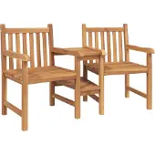 vidaXL Garten Gartenstühle 152 x 63 x 89 cm Massivholz Teak