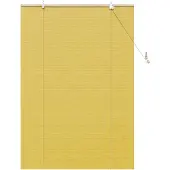 vidaXL Rollo Gelb 100 x 160 cm Bambus