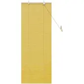 vidaXL Rollo Gelb 60 x 160 cm Bambus