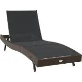 vidaXL Sonnenliege 197 x 70 x 82 cm Poly-Rattan