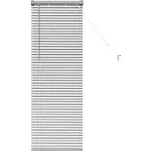 vidaXL Venezianische Jalousien Silber 130 x 45 cm Aluminium