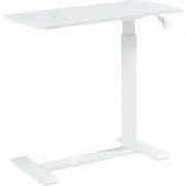 En.casa Höhenverstellbarer Laptoptisch 'Klirg' rollbar 66-92 x 68 x 36 cm Weiß